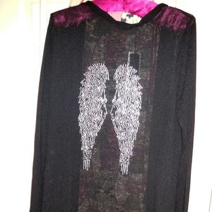 Long cardigan with Angel Embellishments 3X/4X
