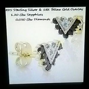 Sapphire & Diamond Earrings