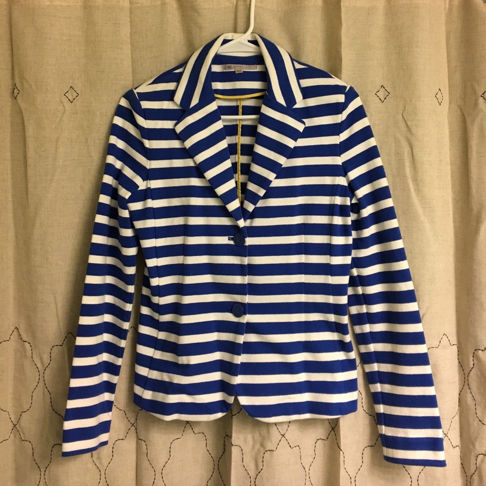Blue and White Blazer