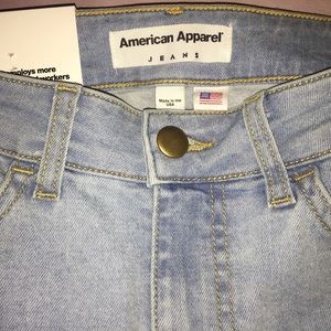 American Apparel Light Wash Jeans