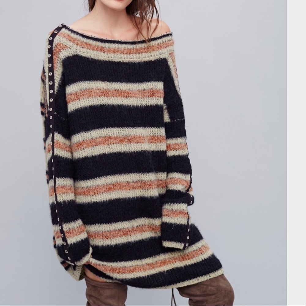 Free People Side Stripe Alpaca-Blend Tunic - Picture 5 of 7