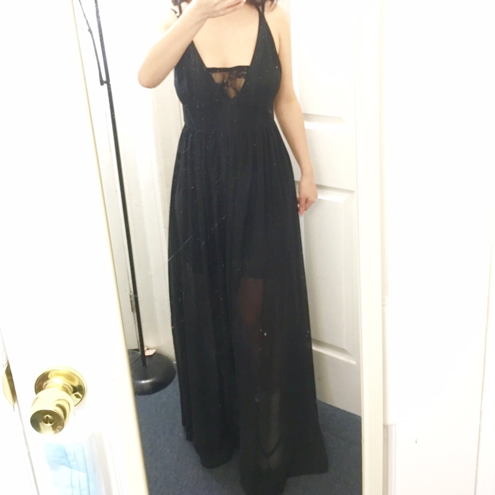 Definitely stunning black maxi dress