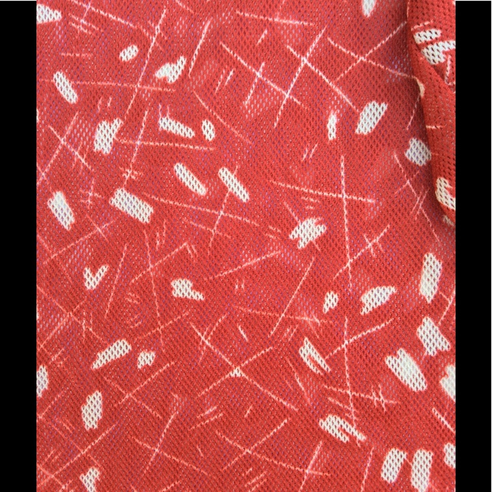 NWT WOMENS RED SHEER LONG SLEEVE T SHIRT XS - Picture 5 of 8