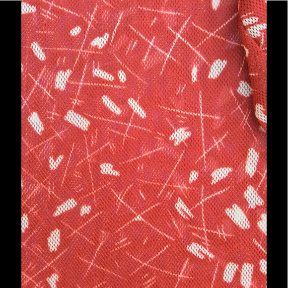 NWT WOMENS RED SHEER LONG SLEEVE T SHIRT XS - Picture 5 of 8