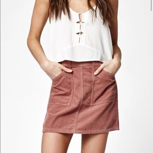 Pink Corduroy Kendall & Kylie Skirt