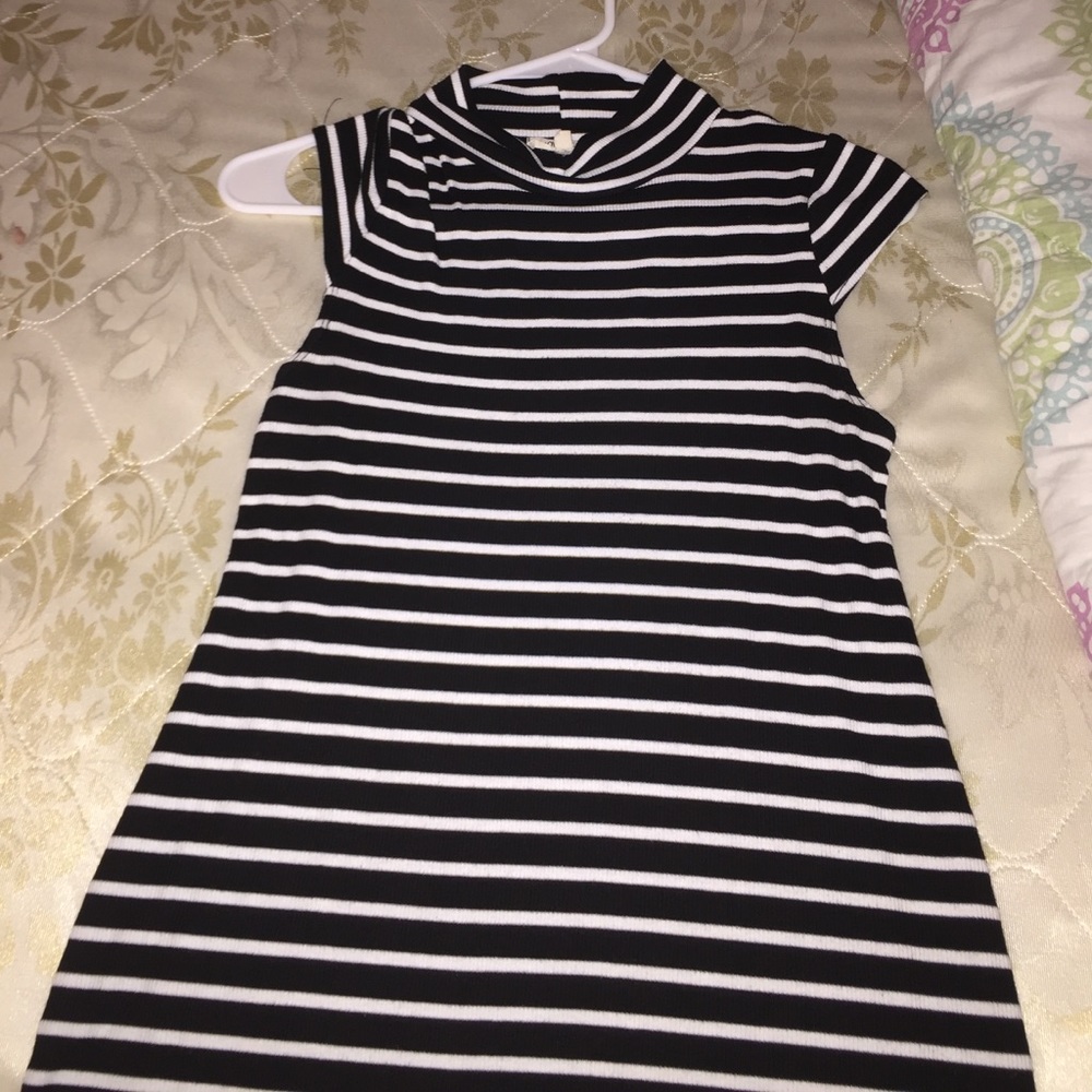 black and white striped shirt