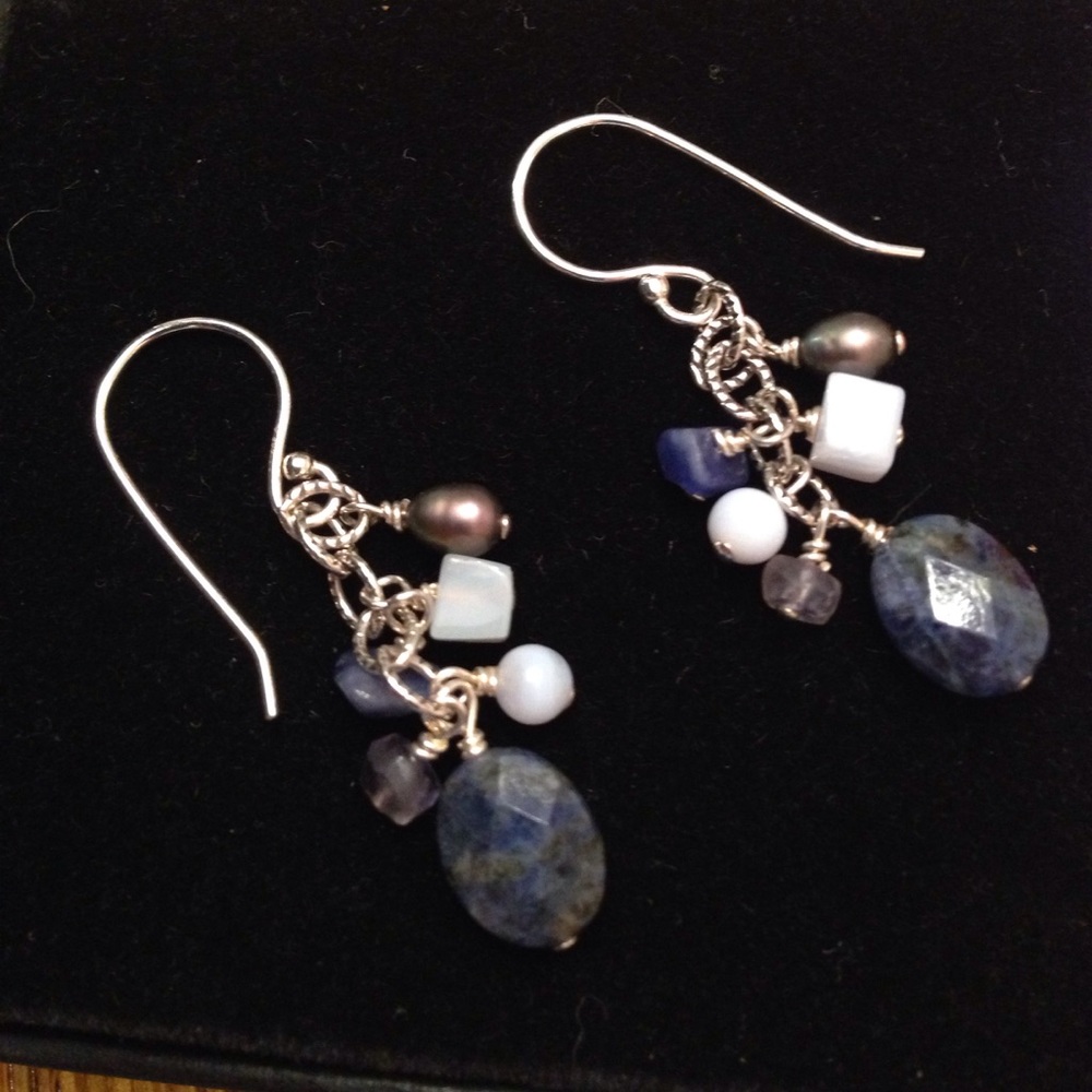 Silpada W 1471 retired  multi stone earrings