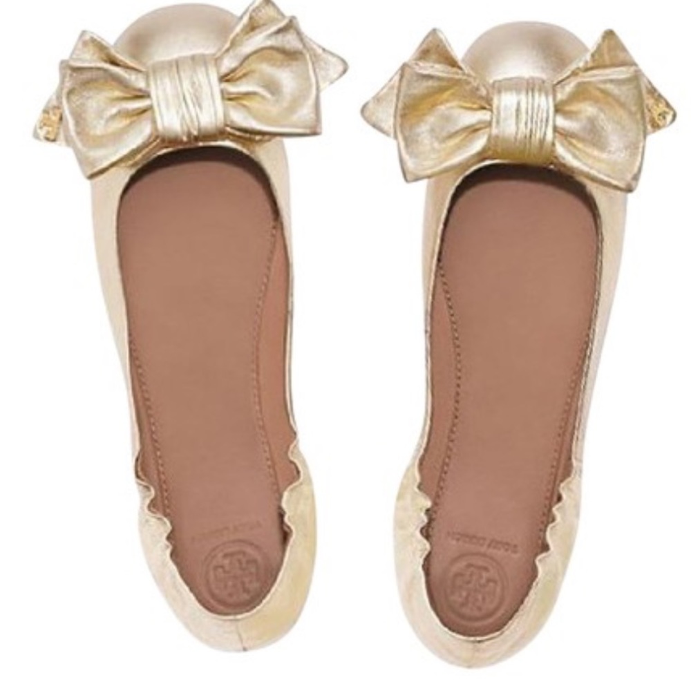 Tory Burch ballet flats big bows BRANDNEW NWT