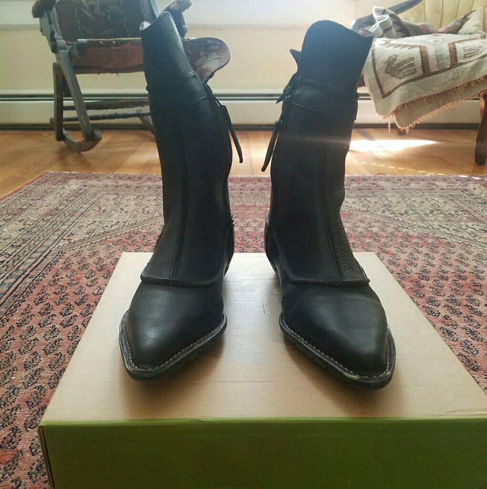 NEW El Naturalista ELFOS Leather Mid Calf Boot