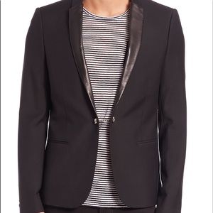 Kooples Leather jacket with skull chain