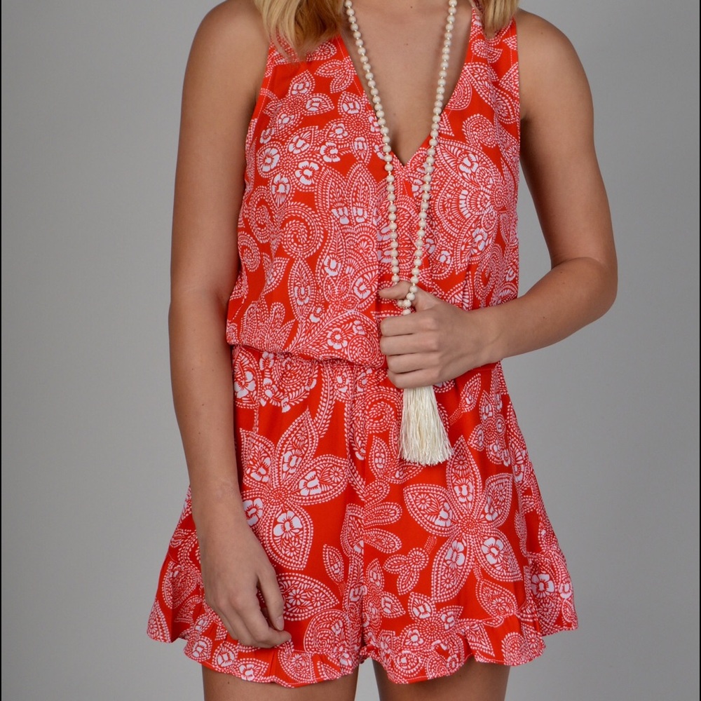 Show Me Your MuMu Riri Romper - Aquarius Paisley