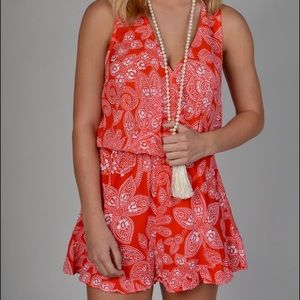 Show Me Your MuMu Riri Romper - Aquarius Paisley