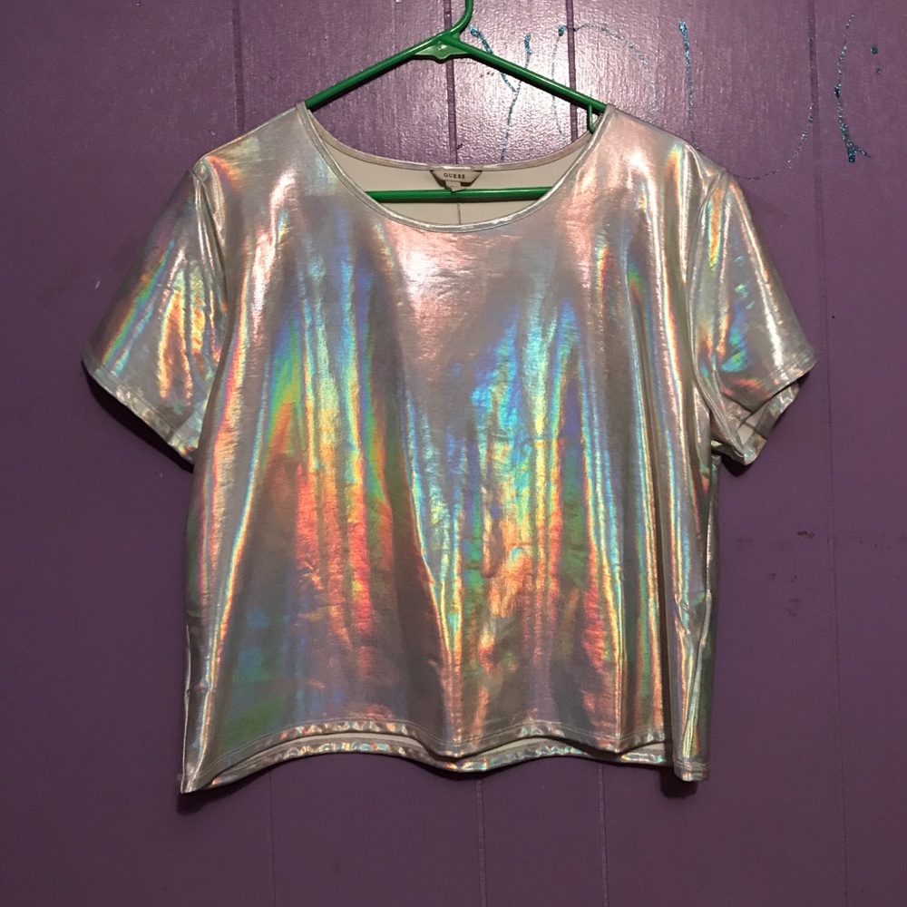 Holographic crop top