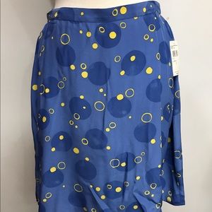 Due Per Due Skirt in Blue With PokaDots