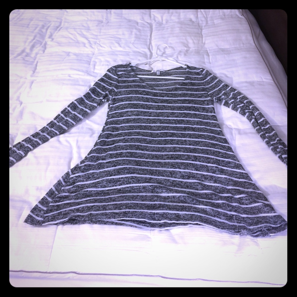 Papaya stripe sweater shirt