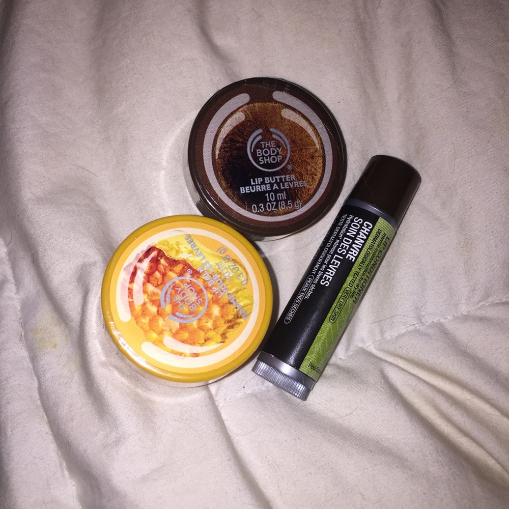 The body shop lip products