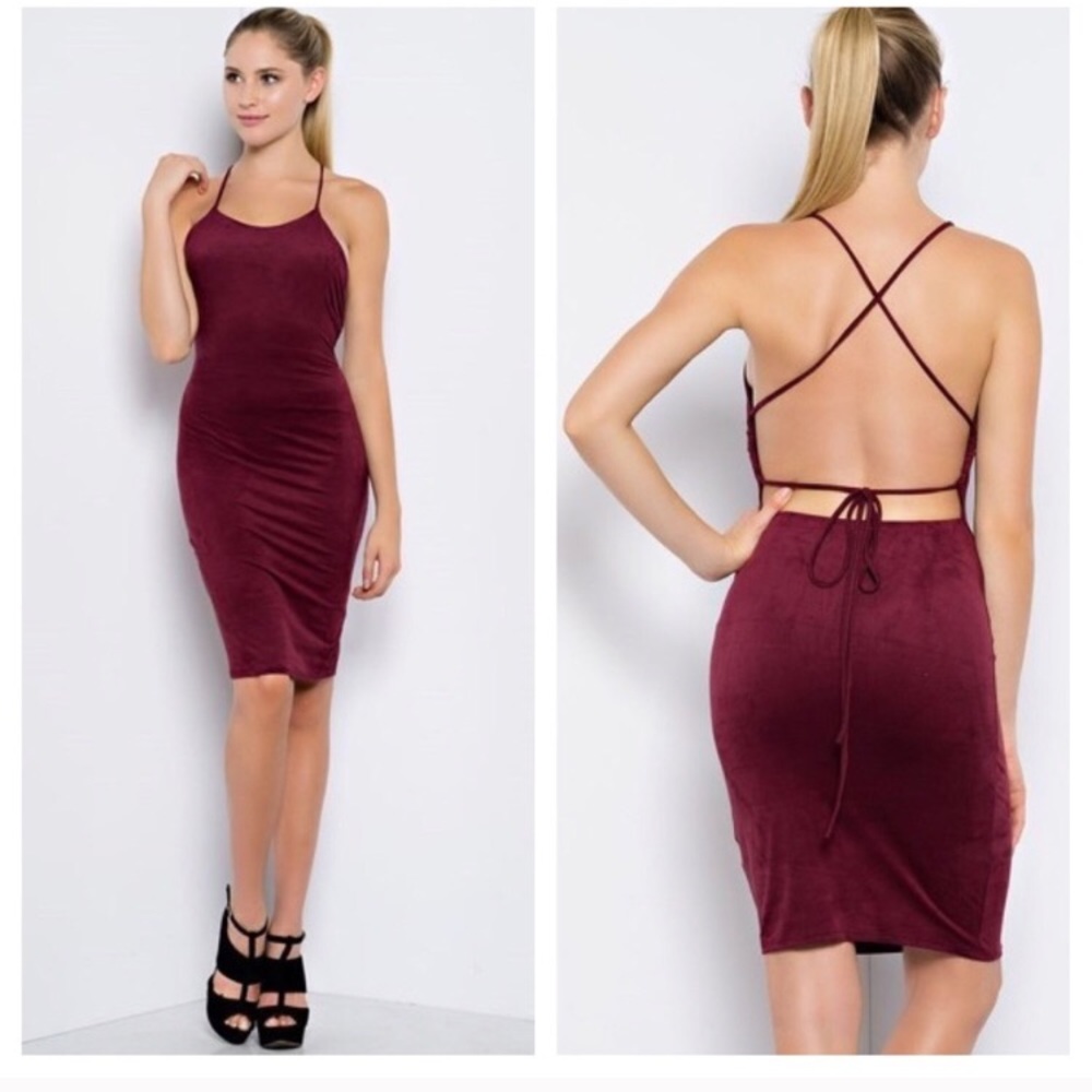 Burgundy Dress