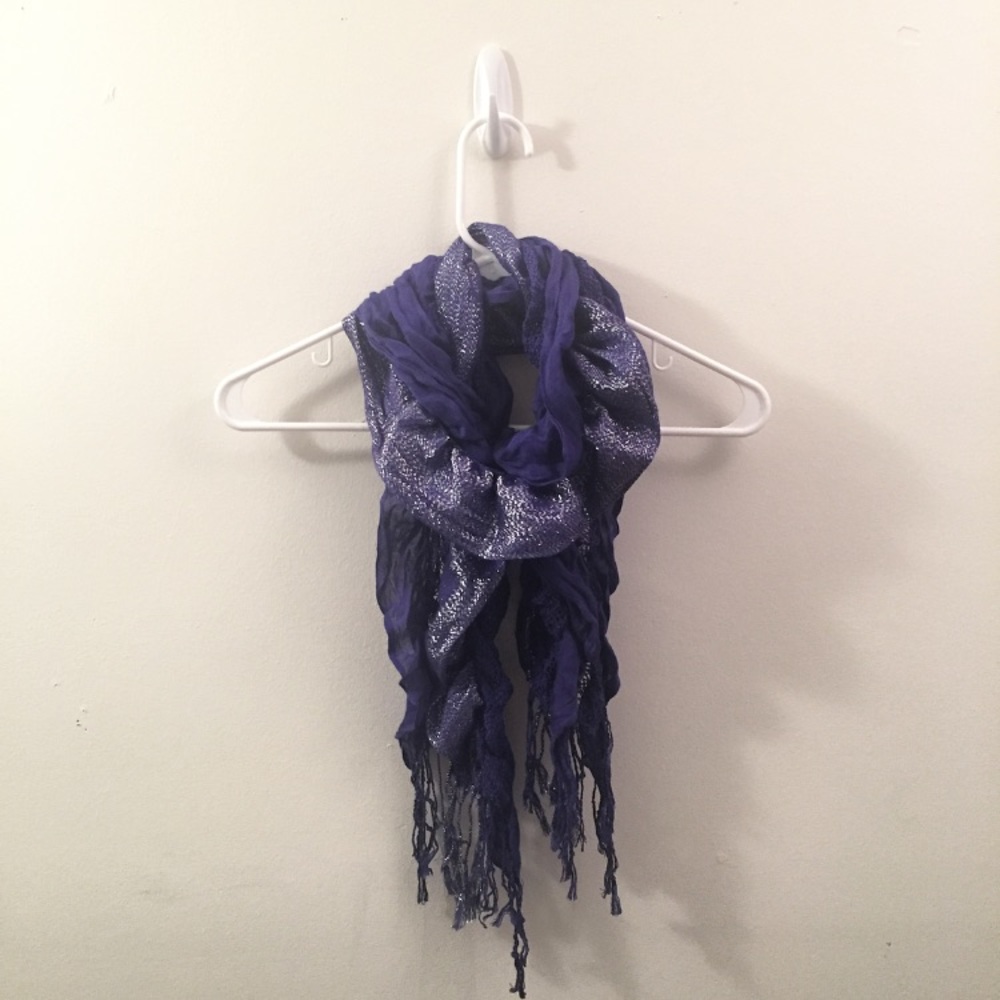 Express blue scarf