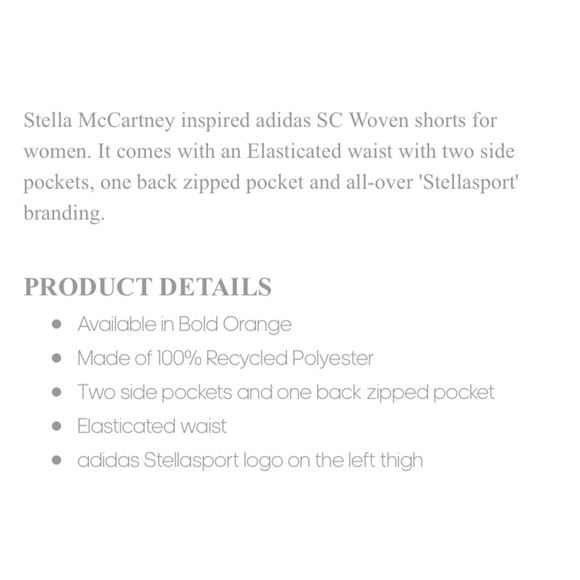 🎉hp🎉 [adidas by stella mccartney] woven short - Picture 8 of 8
