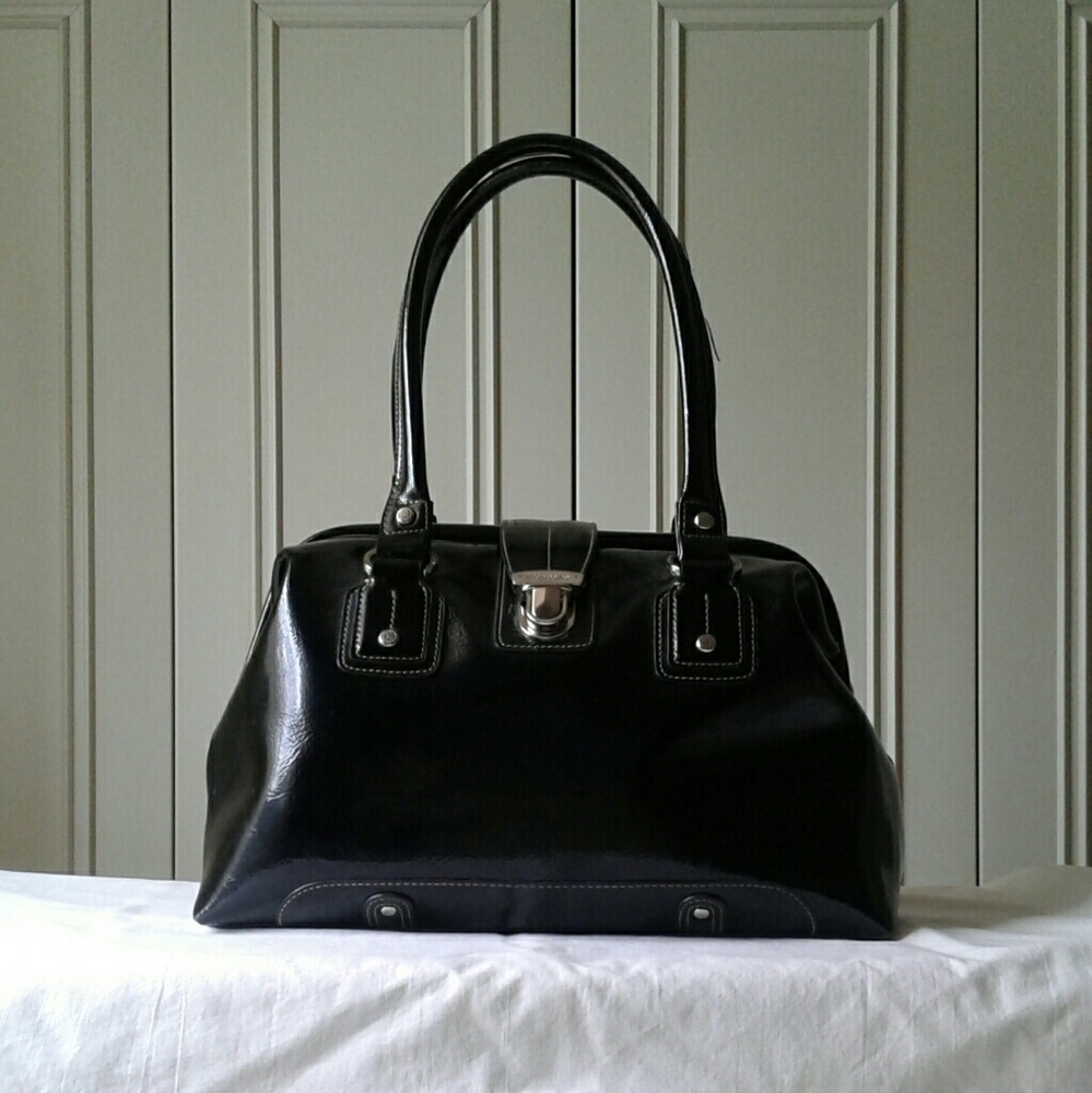 Liz Claiborne Patent Leather Doctor Satchel