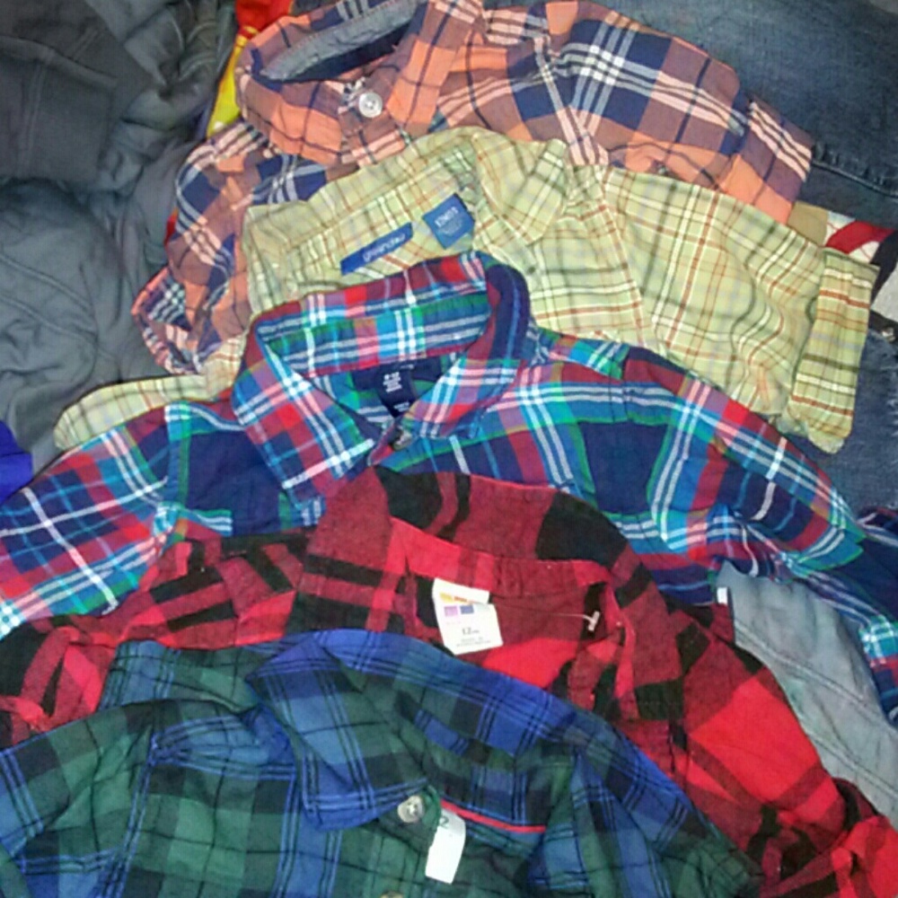 Baby boy bondle 5 long sleeve shirts