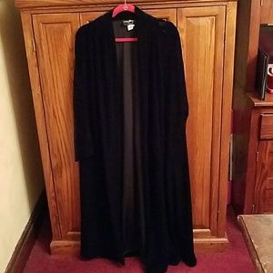 Large velvet coat