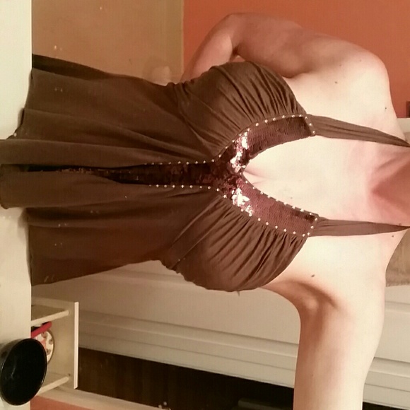 Sexy,sequined halter top - Picture 2 of 3