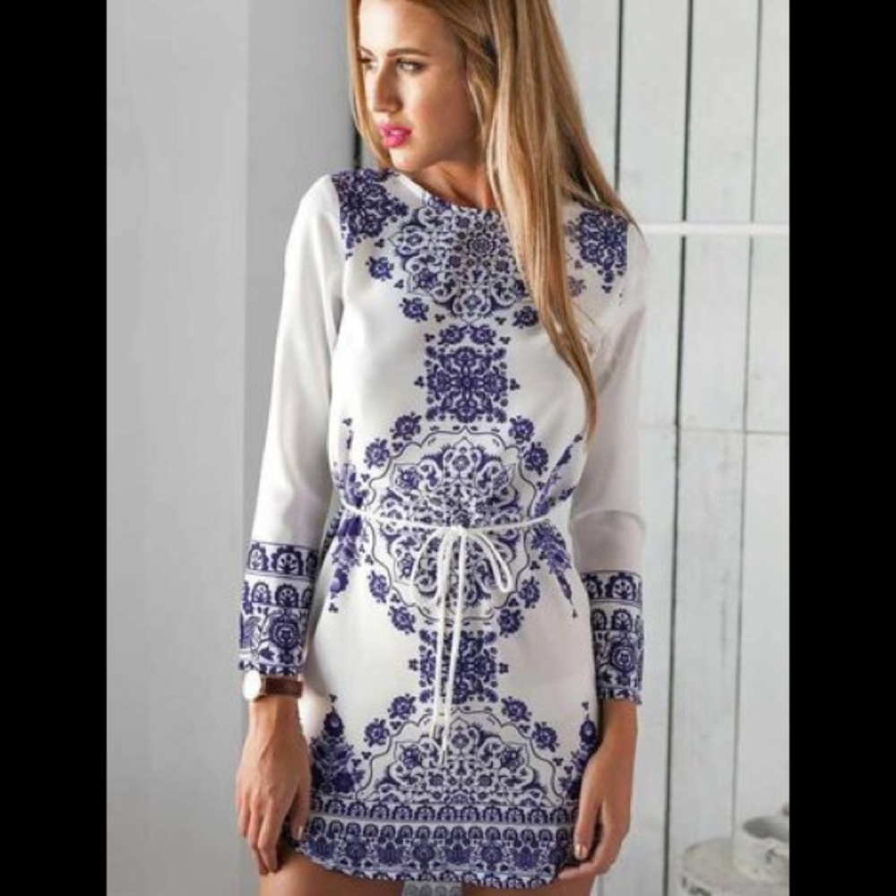 FLASH SALE- Royal Blue Bandage Dress - Picture 5 of 6