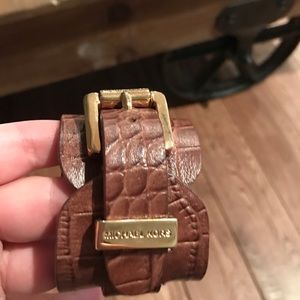 Authentic Michael Kors leather wrap bracelet