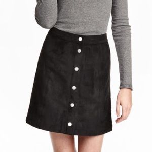 H&M Divided Suede Skirt