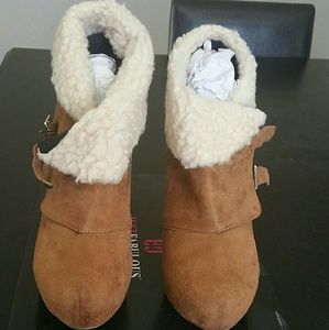 Cute fur booties