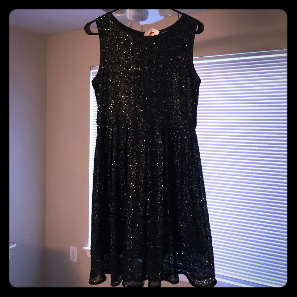 Issi black sequin dress
