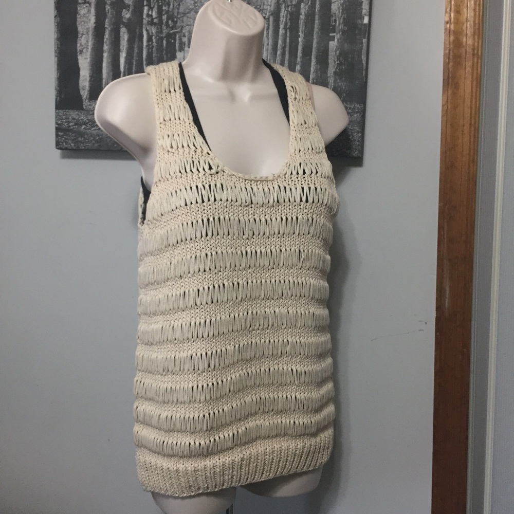 💋SALE💋Philosophy Crochet Knit Cream Top