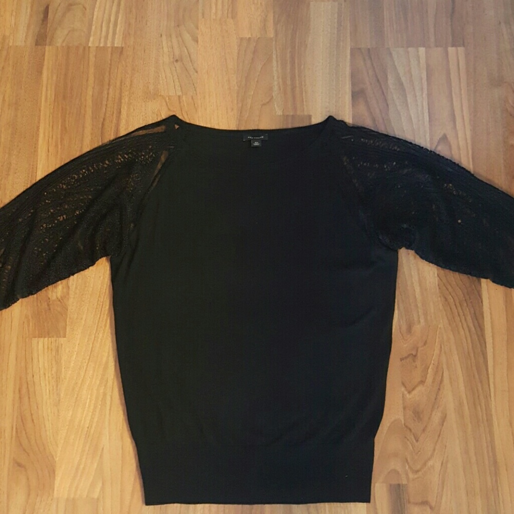 Ann Taylor Knit Lace Sweater