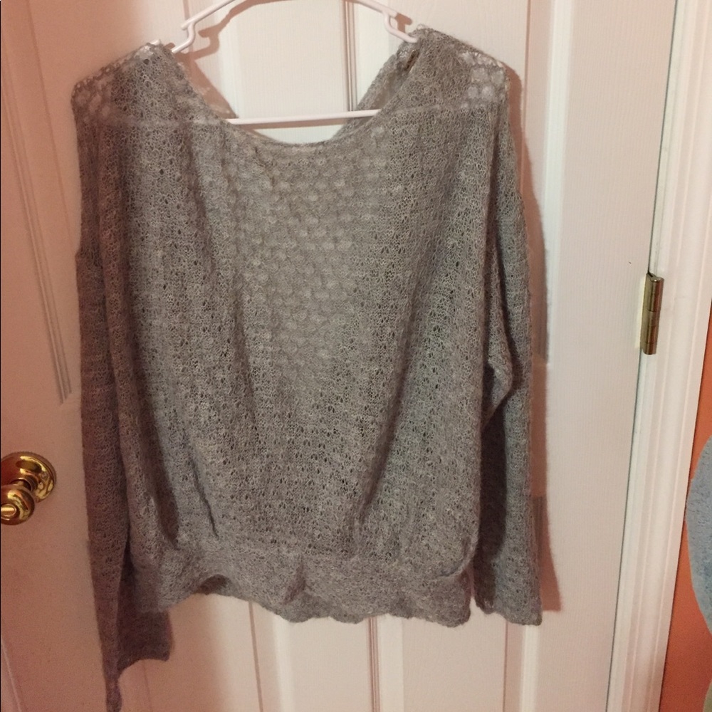 Gray free people sweater
