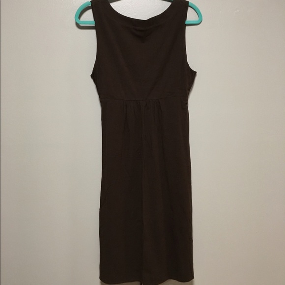 NWT J Crew Brown Sleeveless Knit Dress - Picture 3 of 3