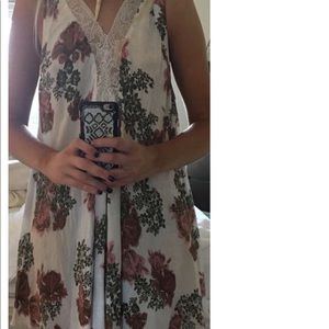 Free people lace + floral dress