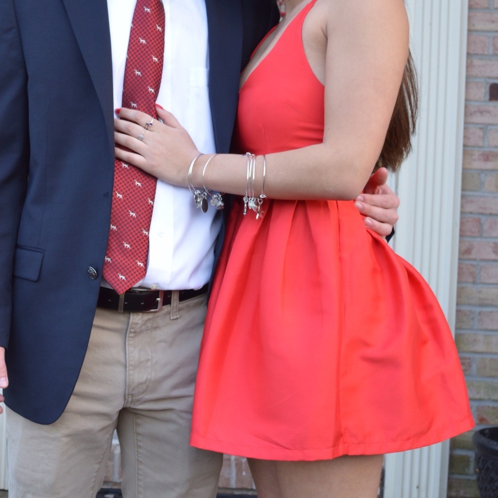 Pretty red dress. MAKE AN OFFER NEED GONE