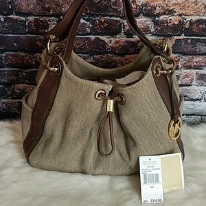 Michael Kors Hemp Ludlow Large Shoulder Tote