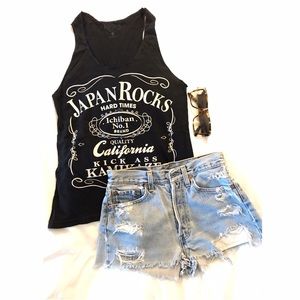 Vintage distressed Levi 501 Shorts - 27