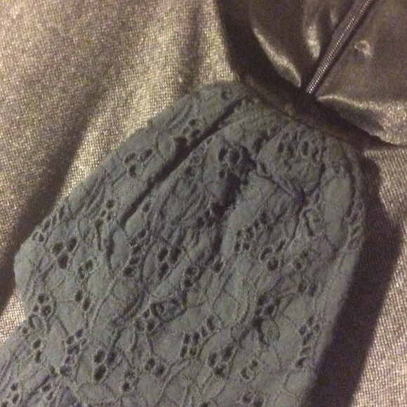 Gray Tweed Plaid Jumper Dress w/Ruffle - Picture 4 of 5