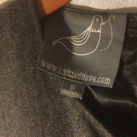 Gray Tweed Plaid Jumper Dress w/Ruffle - Picture 5 of 5