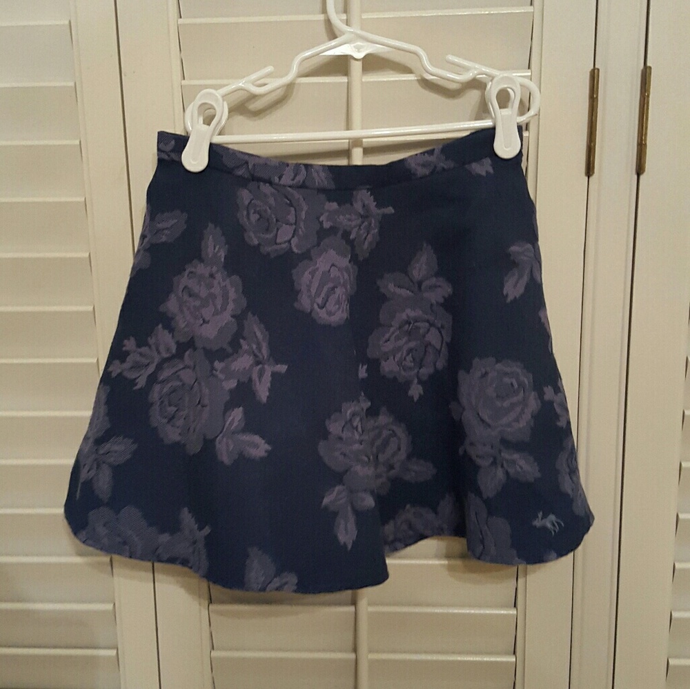 floral circle skater skirt