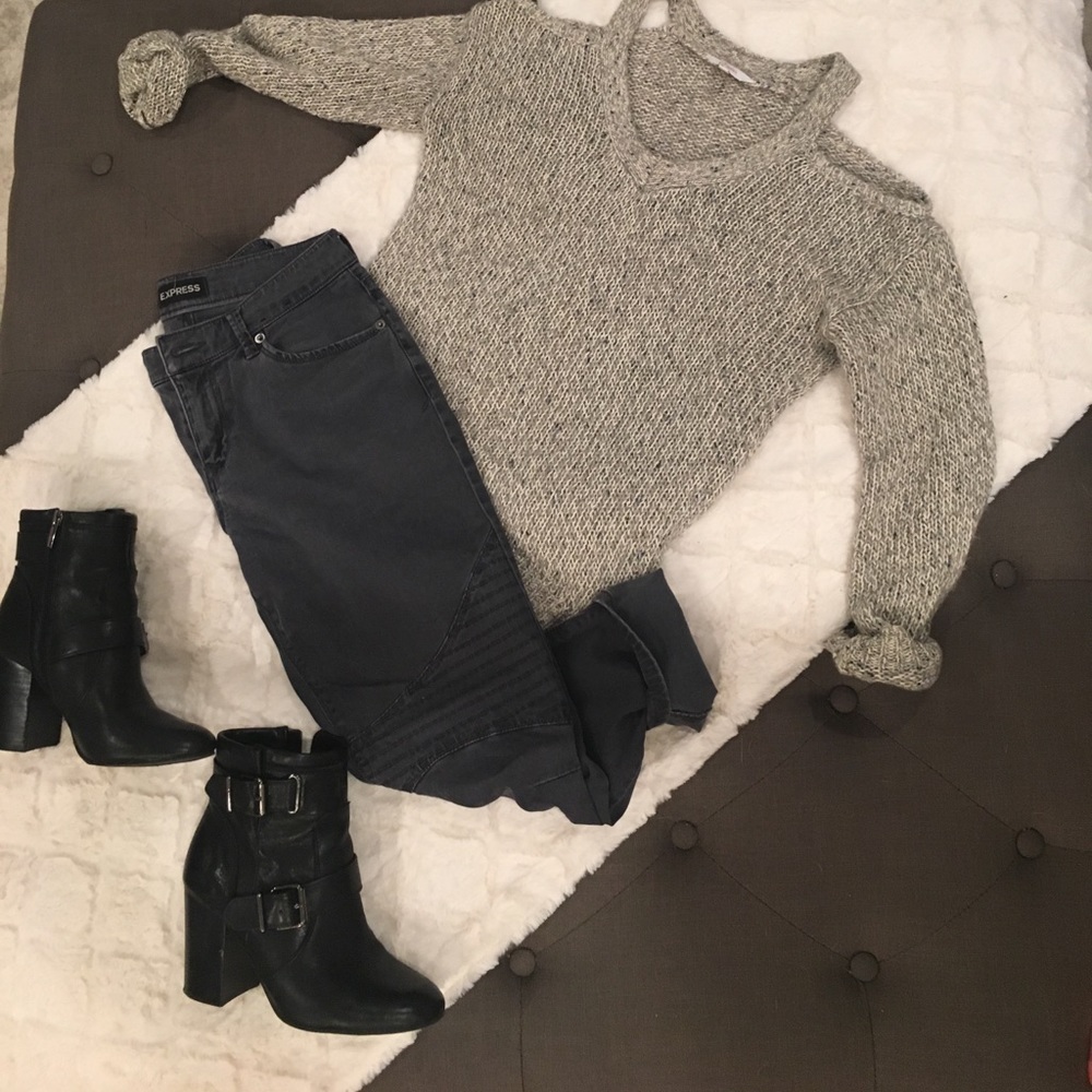 Express Moto jeans gray size 0