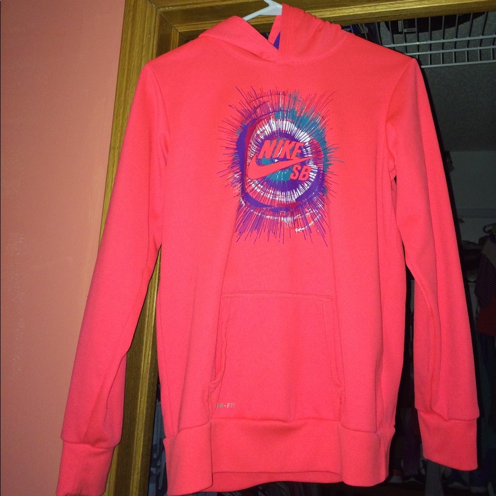 Bright coral sweatshirt