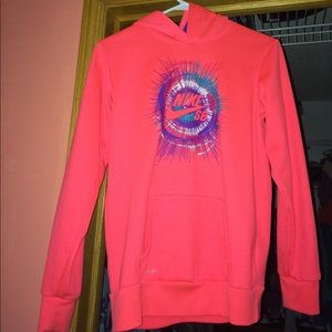 Bright coral sweatshirt