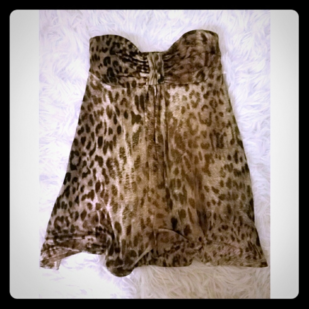 GUESS . Leopard tube top