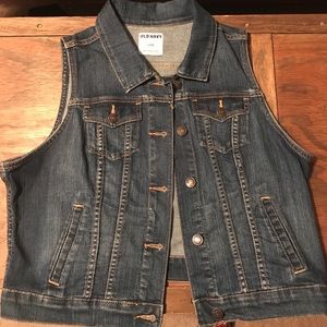 Old navy jean vest