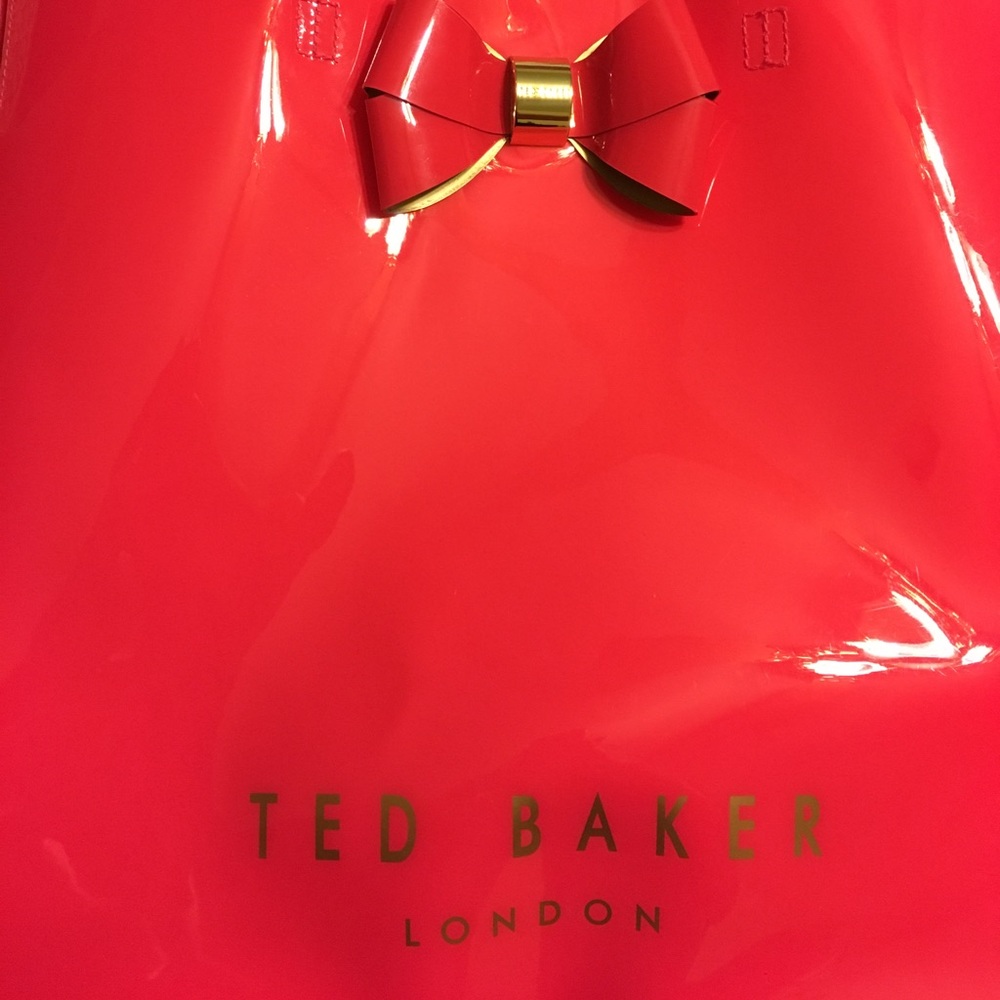Pink Ted baker large icon tote bag