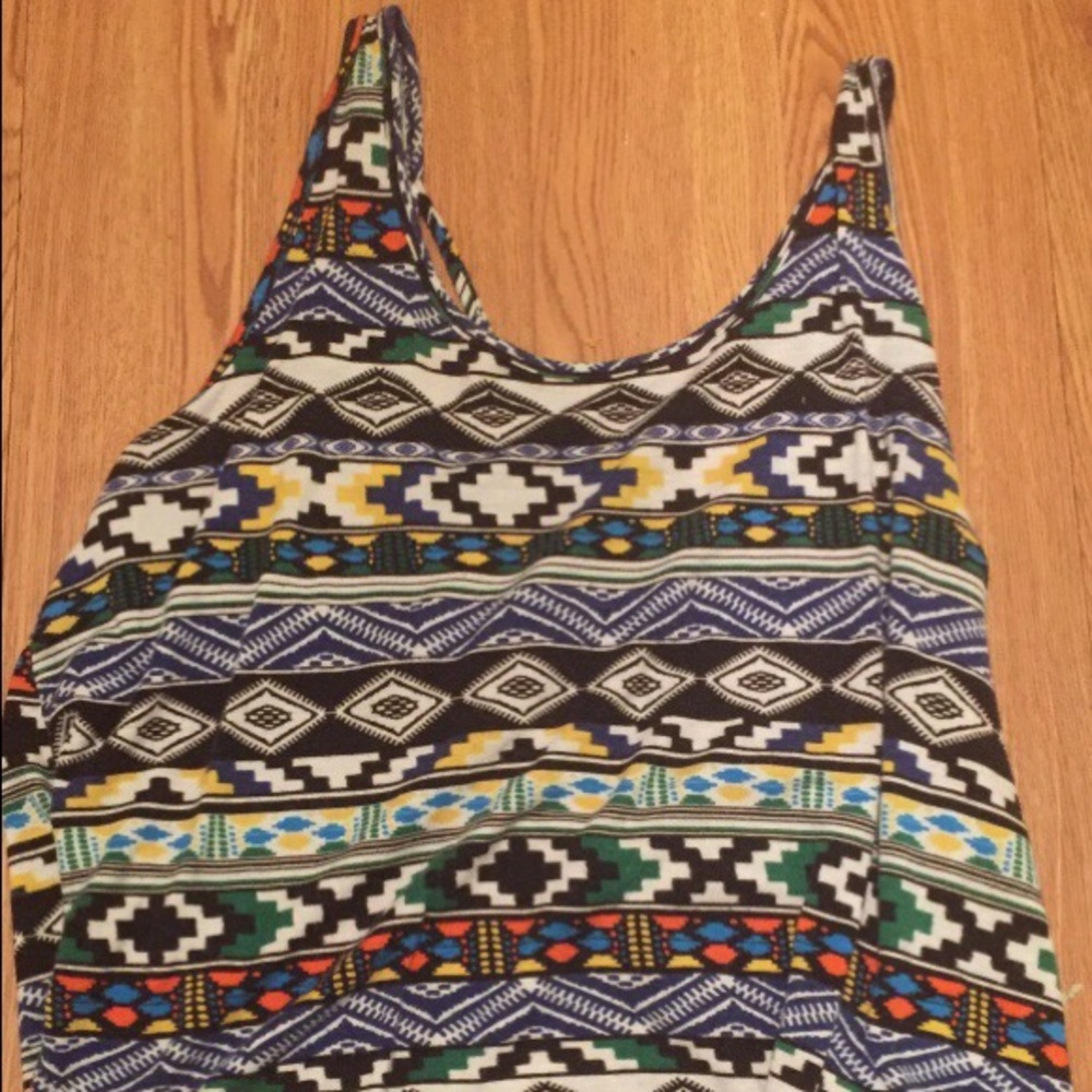 tribal shirt with criss crossed back